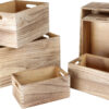 Caisses en bois naturel