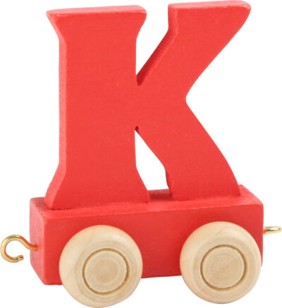 Train de lettres en couleur K