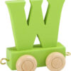 Train de lettres en couleur W