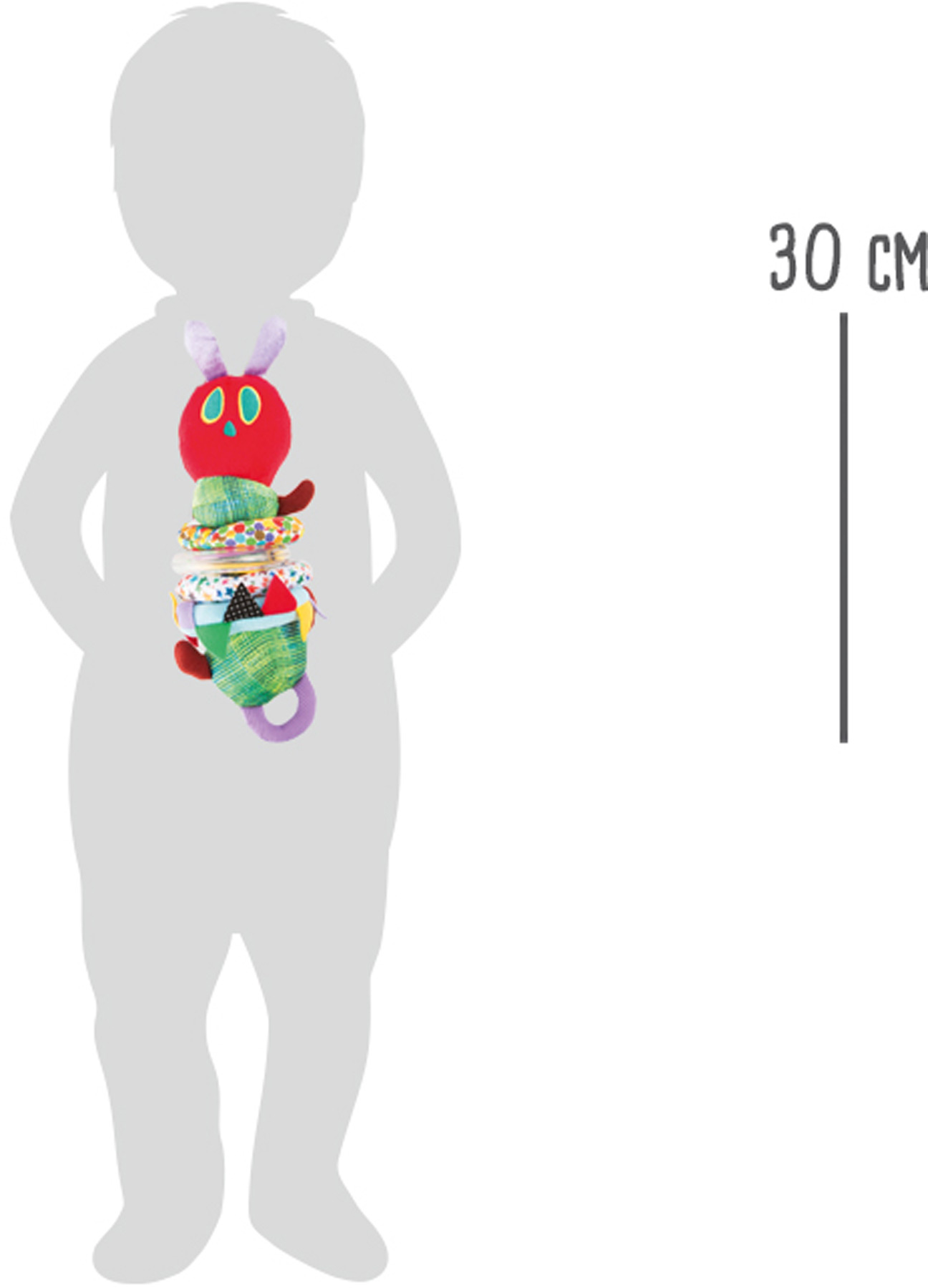 Jouet de motricité à vibration La chenille qui fait des trous Jouet de motricité à vibration La chenille qui fait des trous