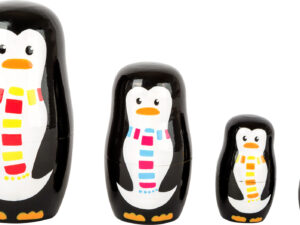 Poupées russes Famille de pingouins