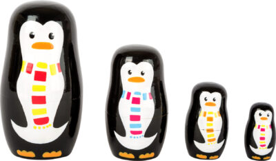 Poupées russes Famille de pingouins