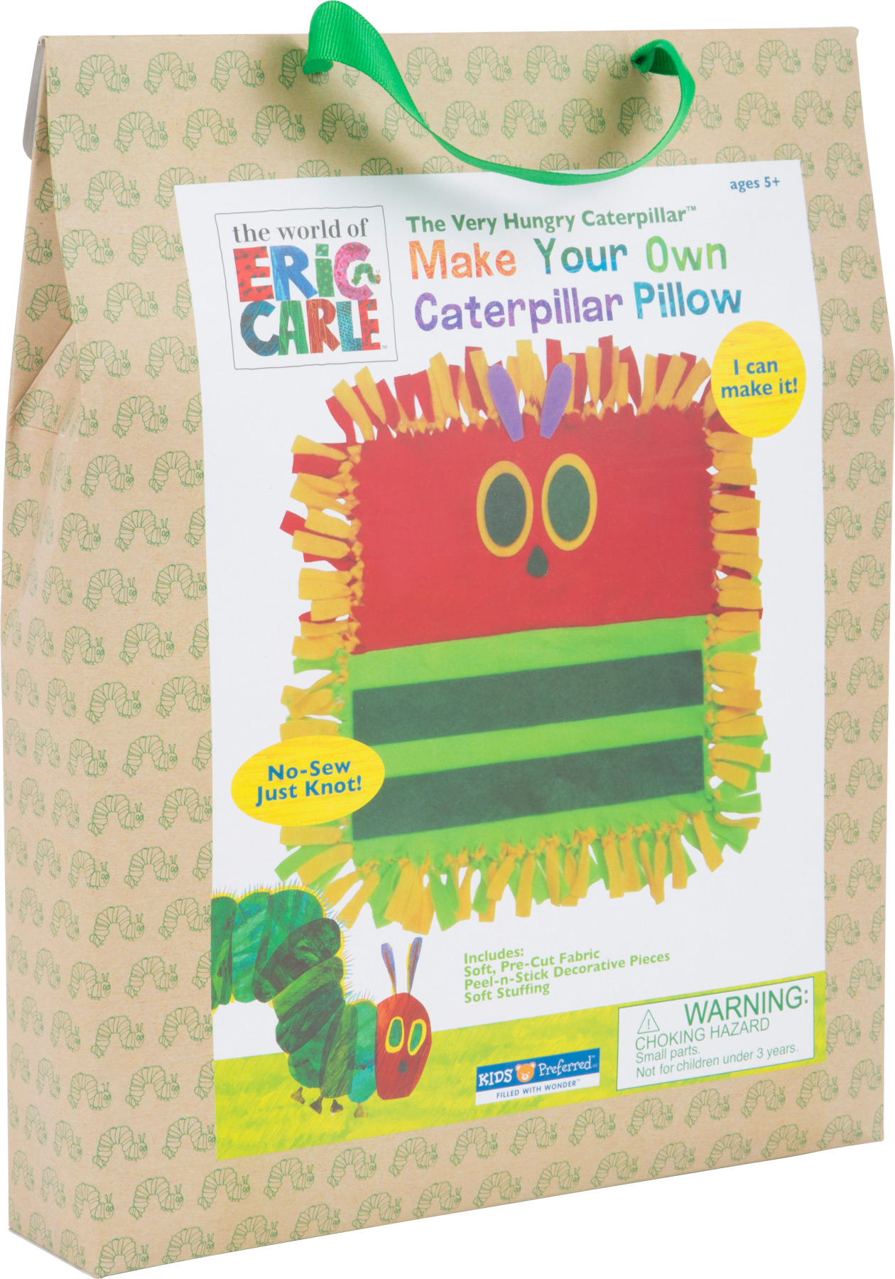 Kit créatif Coussin La chenille qui fait des trous Kit créatif Coussin La chenille qui fait des trous