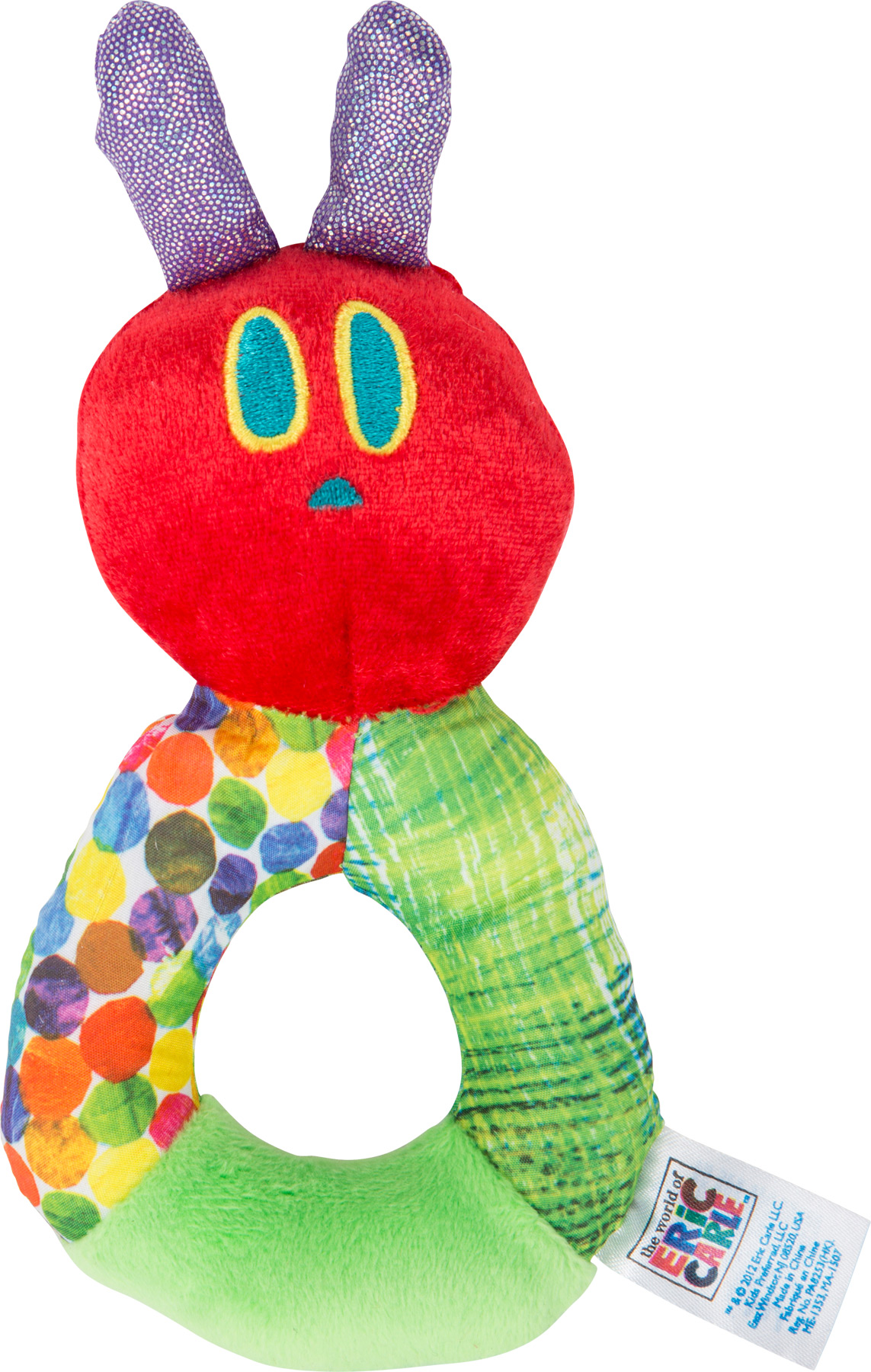 Peluche-hochet La chenille qui fait des trous