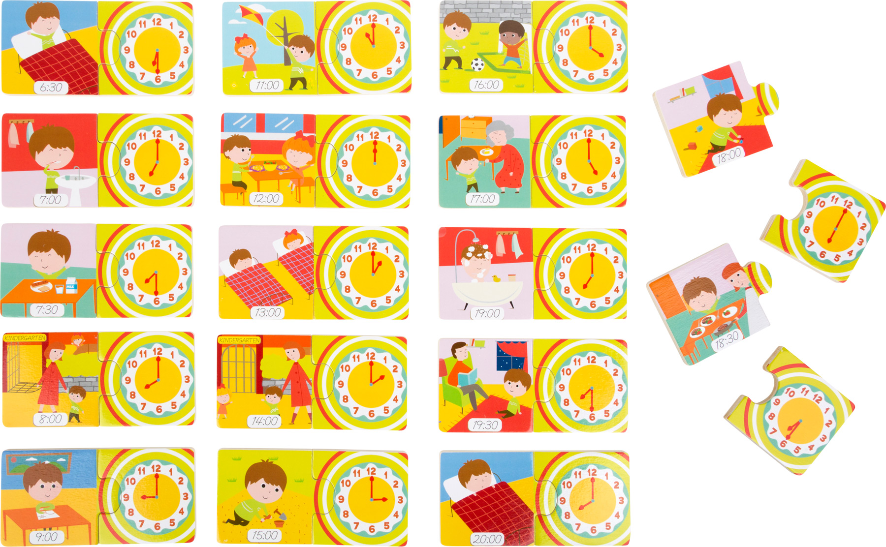 Puzzle éducatif L'heure Puzzle éducatif L'heure