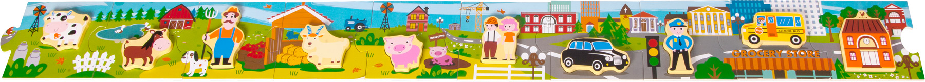 Puzzle à raconter Ville