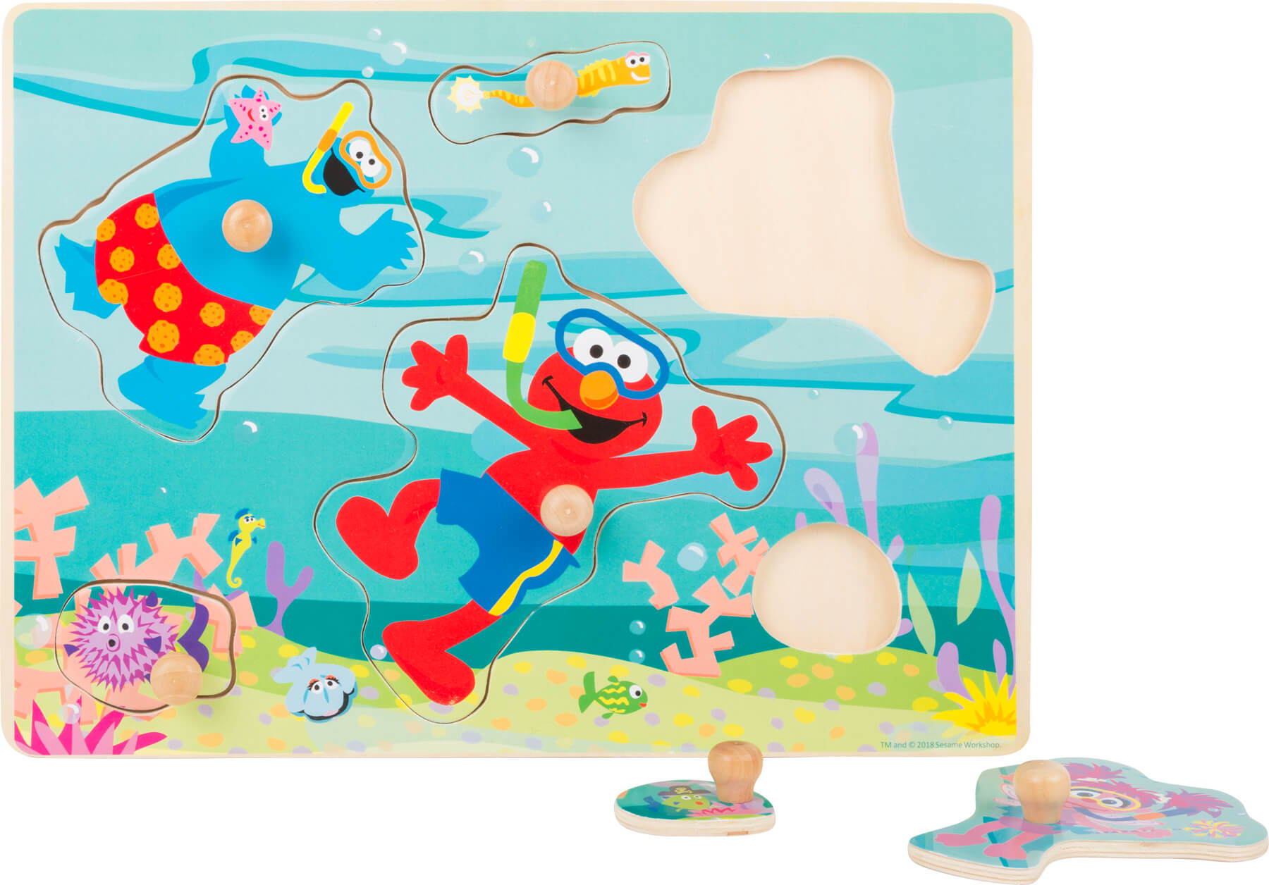 RUE SÉSAME Puzzle monde sous-marin RUE SÉSAME Puzzle monde sous-marin