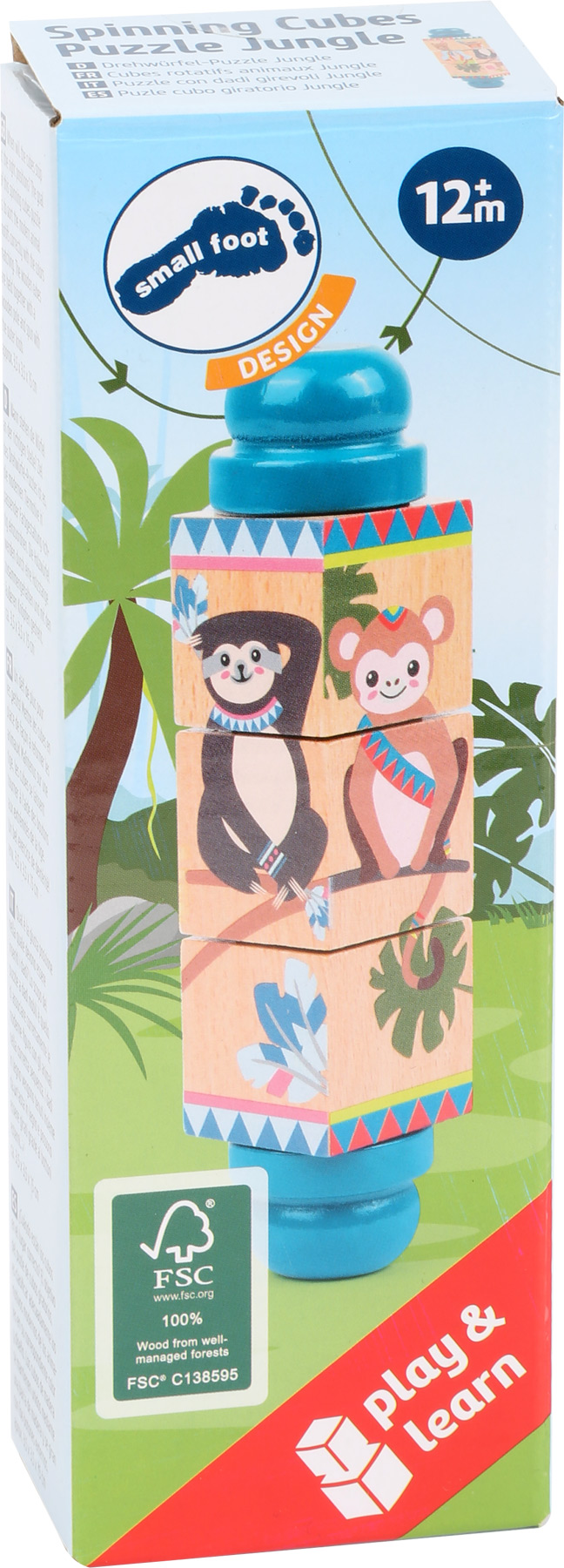 Cubes rotatifs animaux "Jungle" Cubes rotatifs animaux "Jungle"