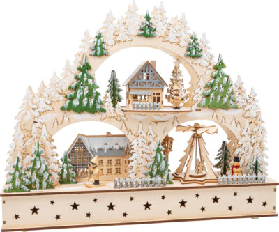 Arc lumineux Village d'hiver
