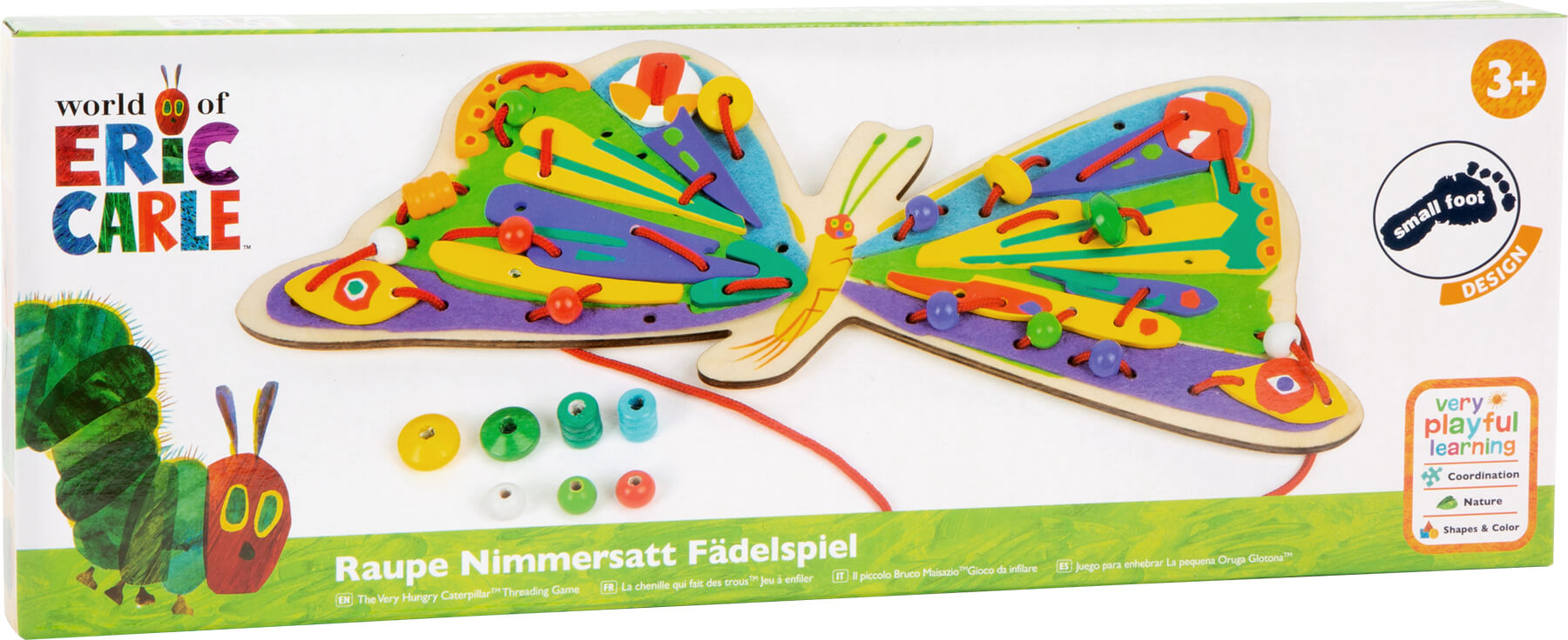 Papillon à enfiler La chenille qui fait des trous Papillon à enfiler La chenille qui fait des trous