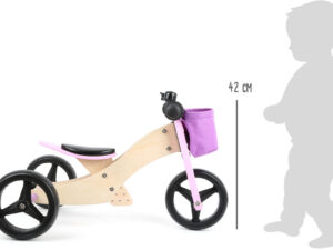 Draisienne-Tricycle 2 en 1 Rose