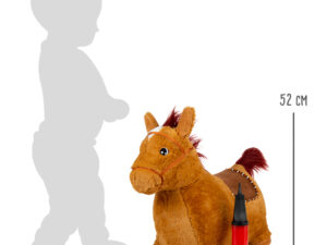 Cheval sauteur en peluche