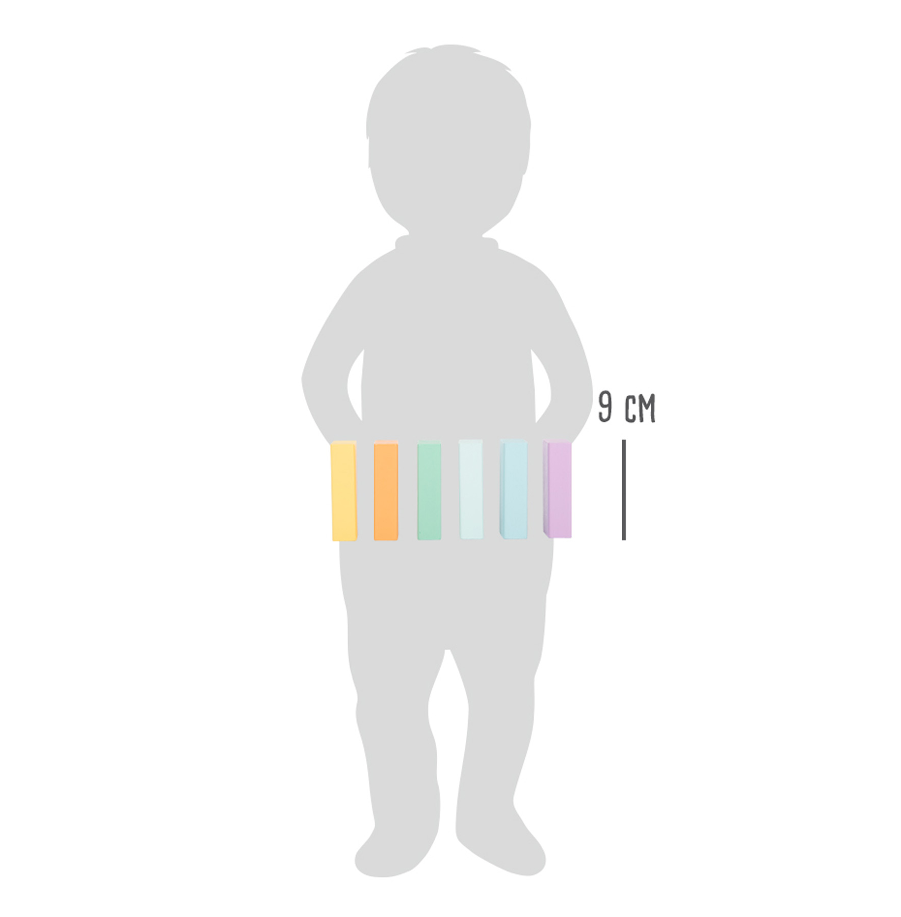 Blocs de construction en bois Pastel