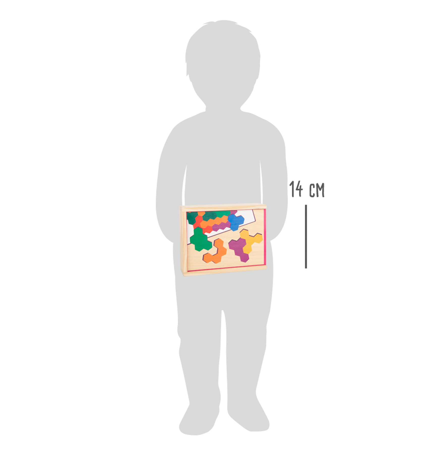 Jeu éducatif Puzzle en bois Hexagone Jeu éducatif Puzzle en bois Hexagone