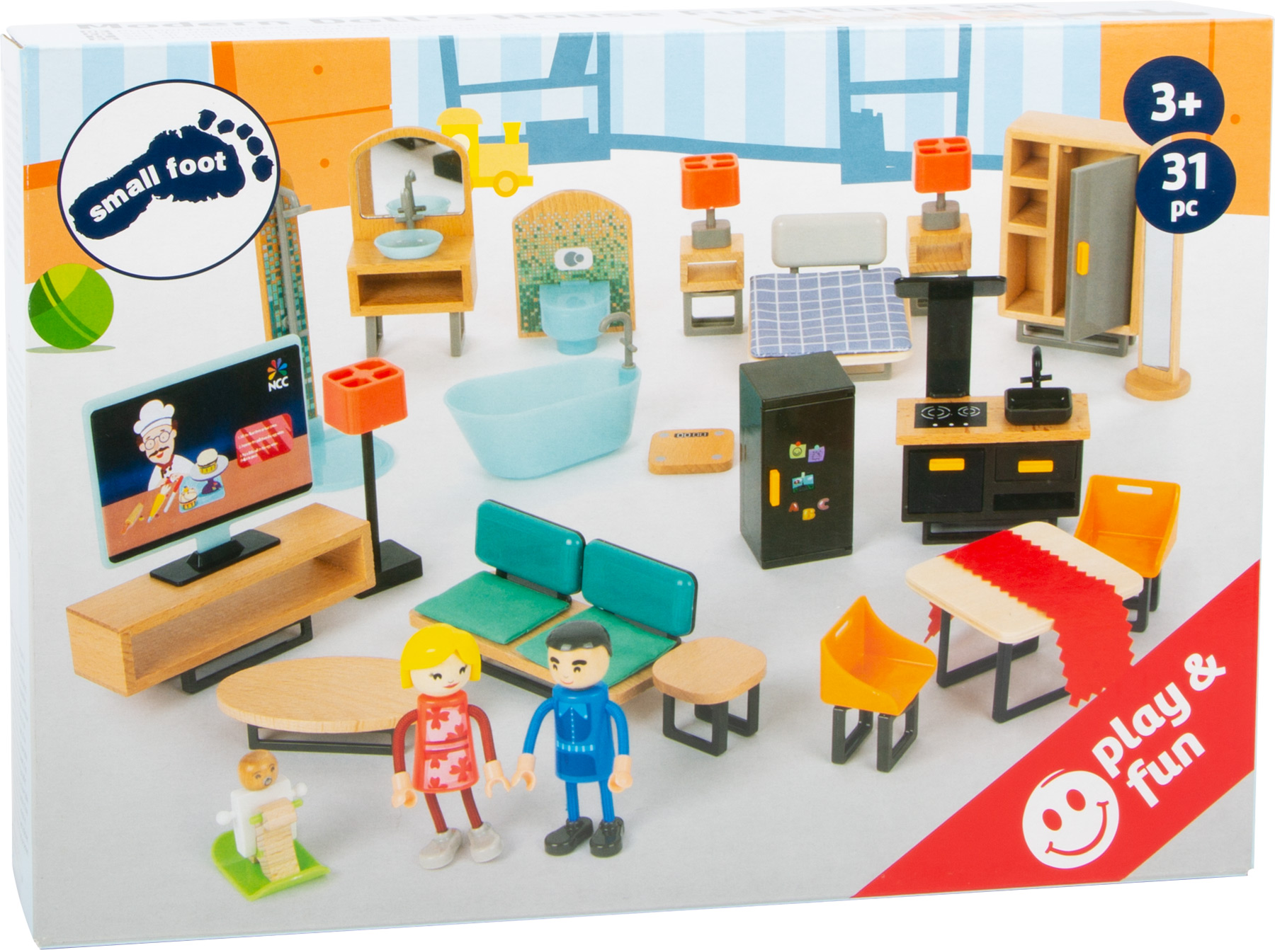 11742_legler_small_foot_Puppenhausmoebel-Set_Modern_Verpackung