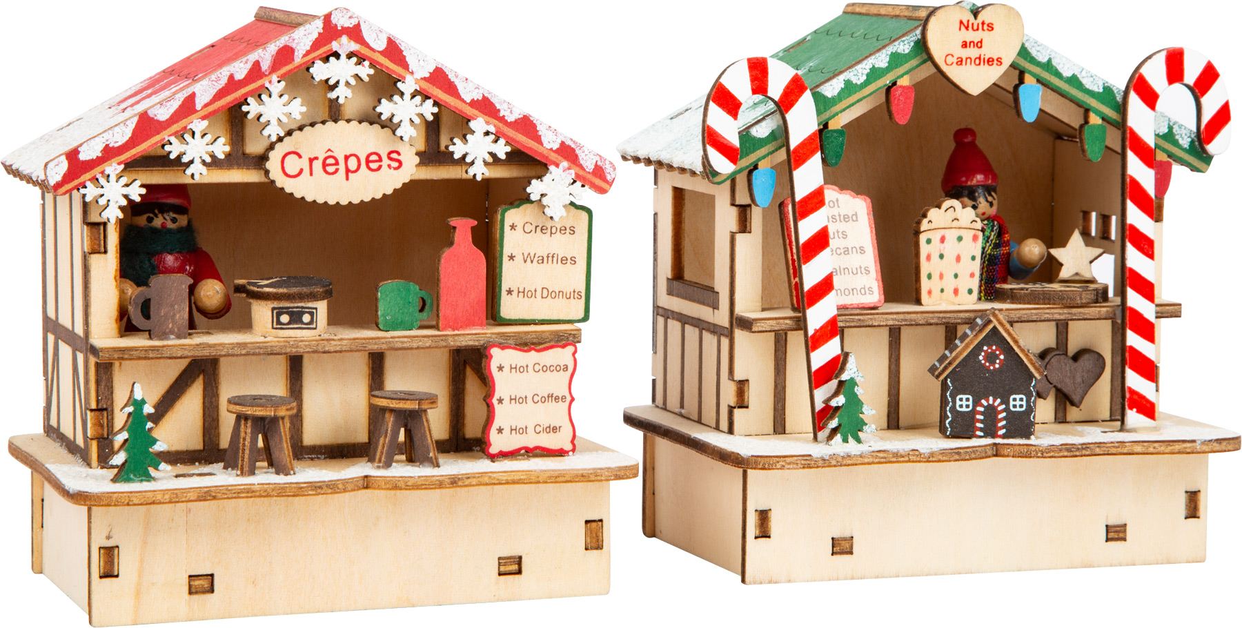 Cabanes Marché de Noël Crêpes&Bonbons