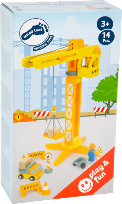 Grue avec accessoires de chantier