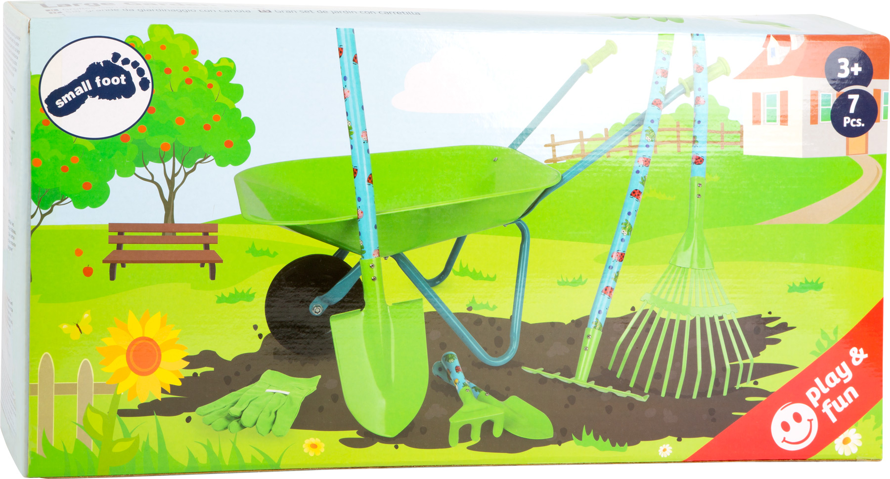 Grand kit de jardin avec brouette Grand kit de jardin avec brouette