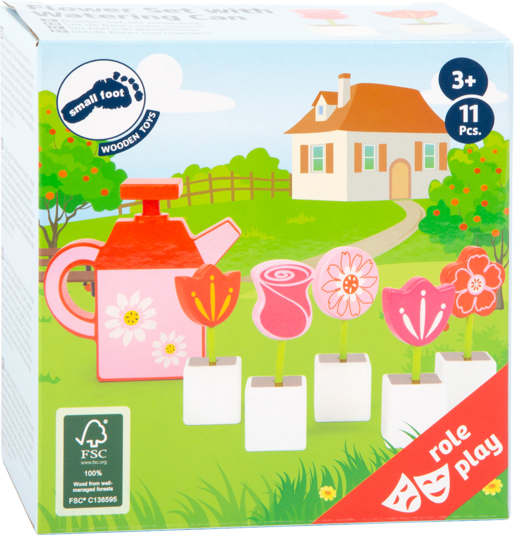 Set de fleurs avec arrosoir Set de fleurs avec arrosoir