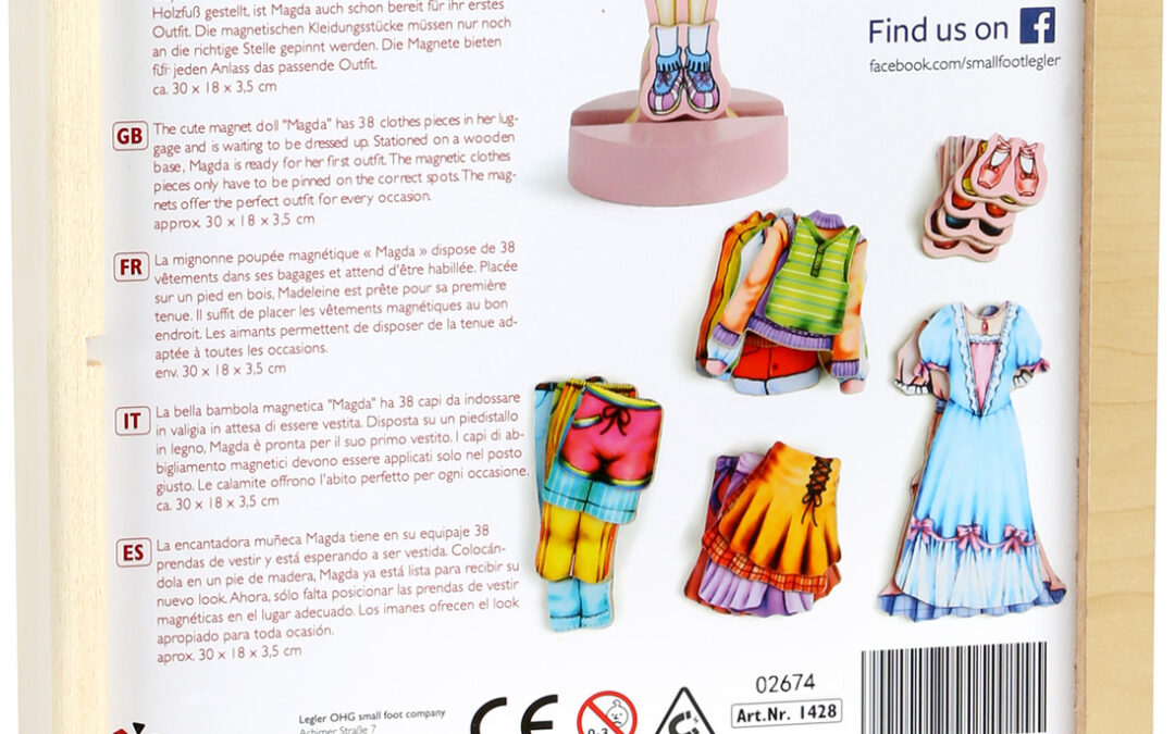 « Madeleine » à habiller avec aimants