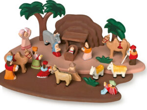 Crèche de Noël en bois