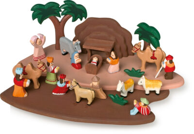 Crèche de Noël en bois