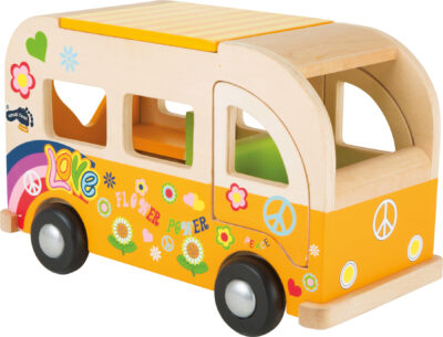 Bus de jeu en bois Hippie