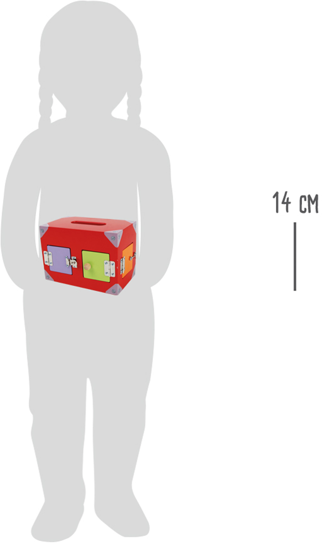 Jeu de motricité Caisse à serrures Jeu de motricité Caisse à serrures