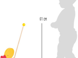 Animal à pousser Canard dandinant «Tine»