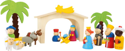 Crèche en bois - set de jeu