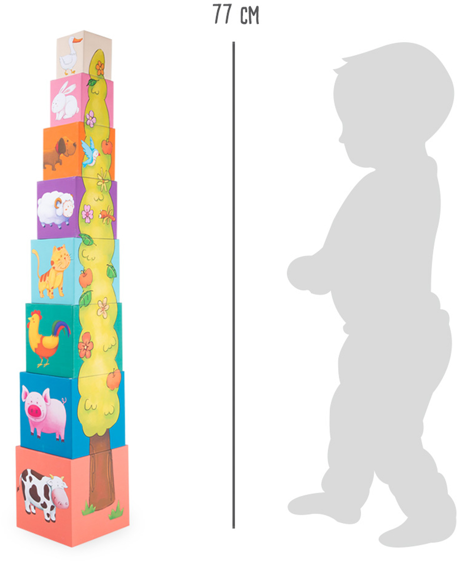 Cubes à empiler Animaux Cubes à empiler Animaux