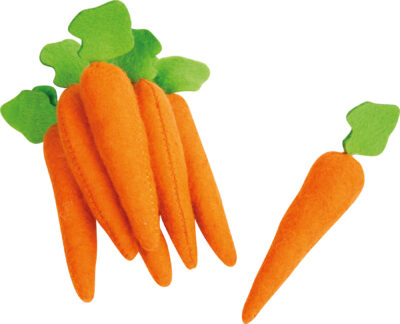 Carottes en feutre