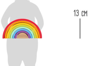 Blocs de construction en bois Arc-en-ciel