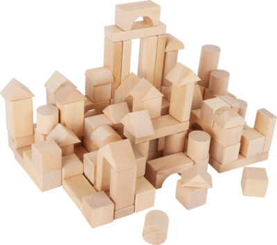 Blocs de construction Naturel 100 pcs. dans le sac