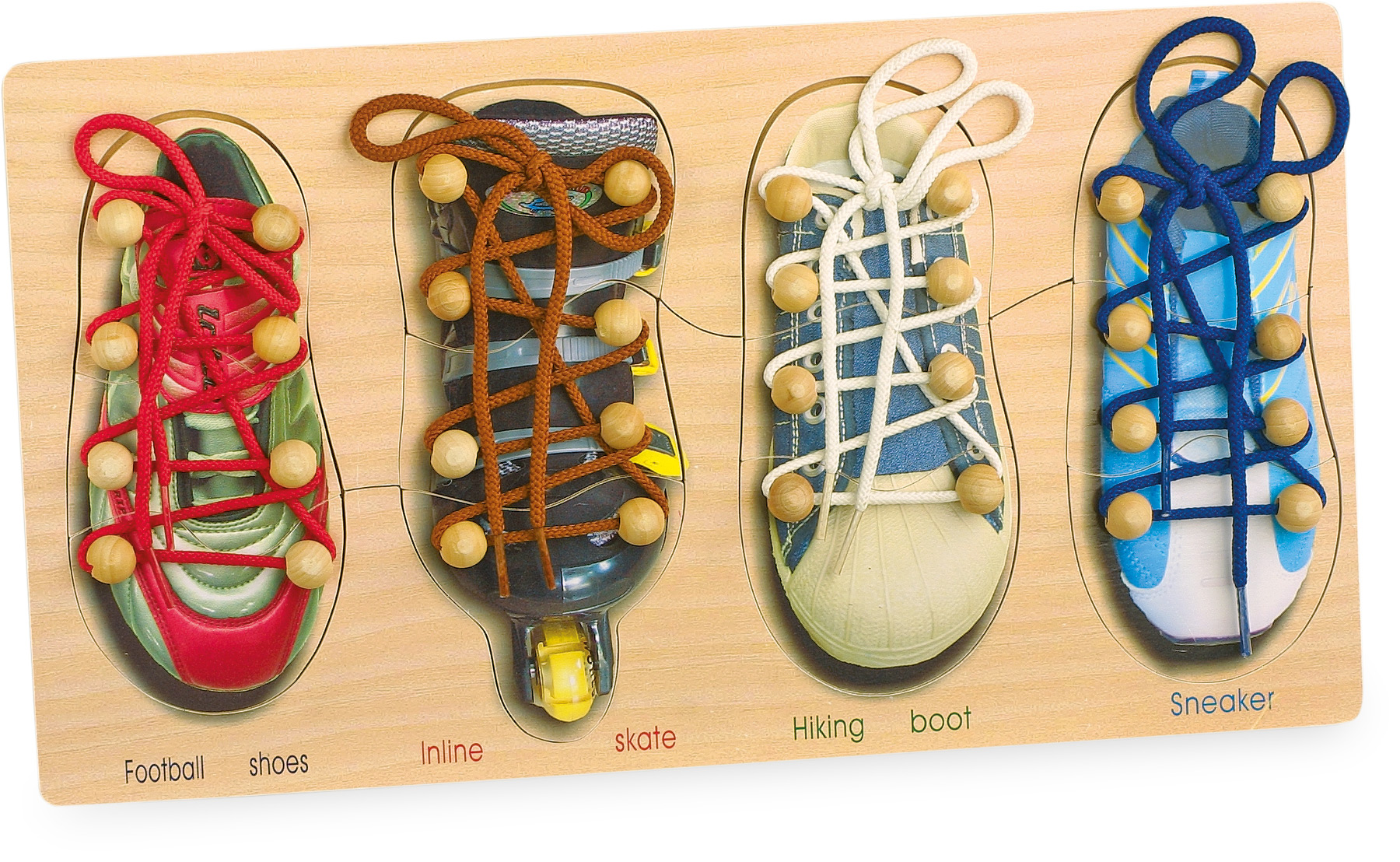 Jeu à enfiler Lacer ses chaussures